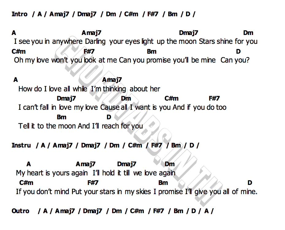 คอร์ด i hope my cat loves me yung kai
