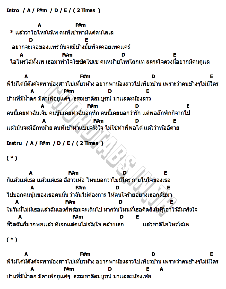คอร์ด ไอไหรโฉ้เพ YONIA