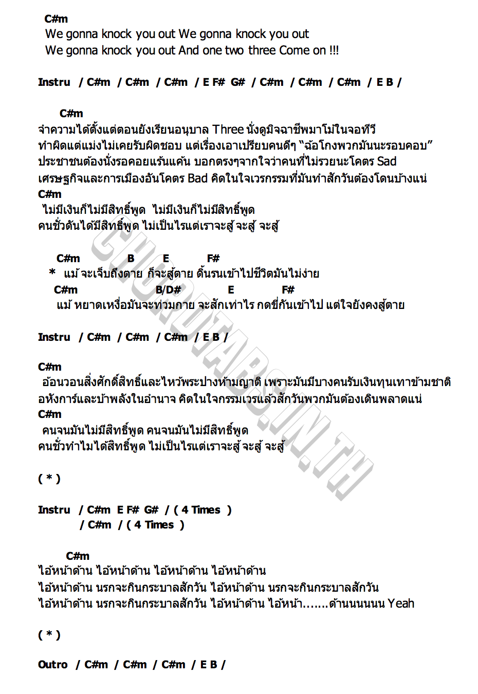 คอร์ด หน้าด้าน BANK PREETI