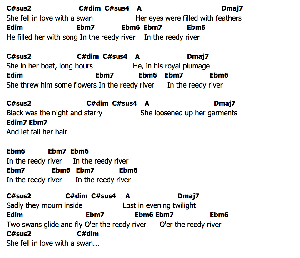 คอร์ด Lord Of The Reedy River Mary Hopkin