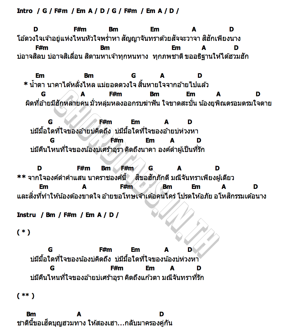 คอร์ด สัญญาจันทรา ก๊อต จิรพัฒน์ x หนิงหนิง คำพะนาง