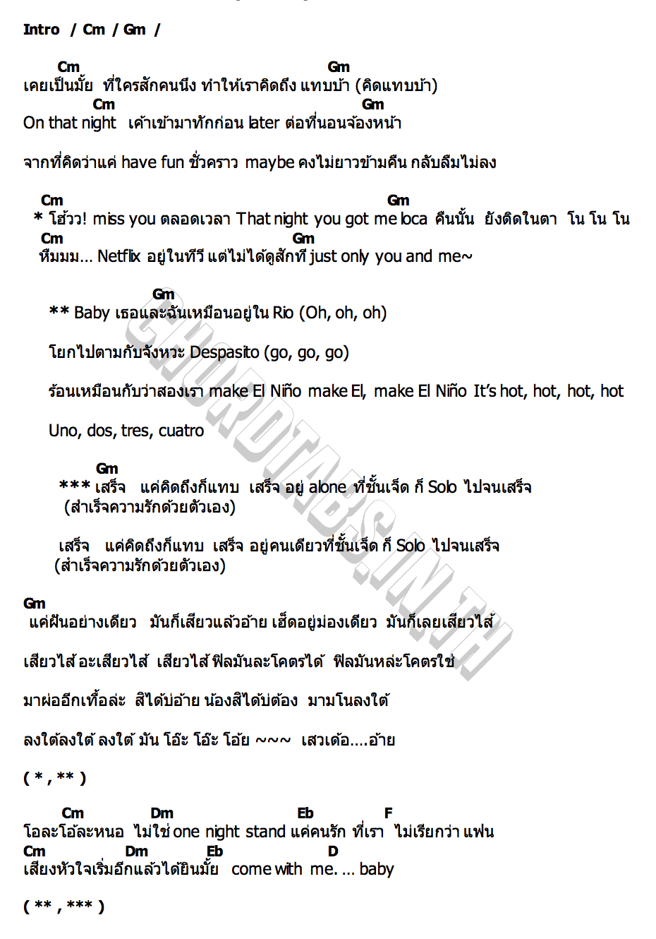 คอร์ด เสร็จ (SOLITÁ) ALIE BLACKCOBRA