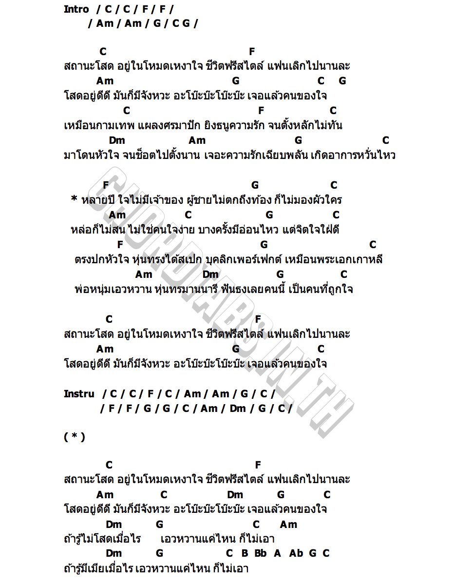 คอร์ด โบ๊ะบ๊ะโบ๊ะบ๊ะ จันทน์จวง ดวงจันทร์