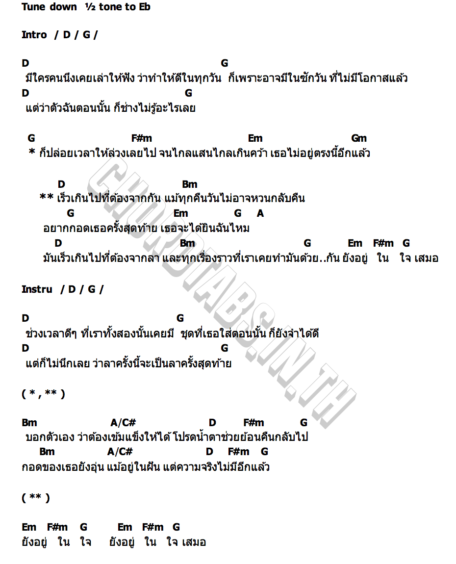 คอร์ด เร็วเกินไป MillieSnow
