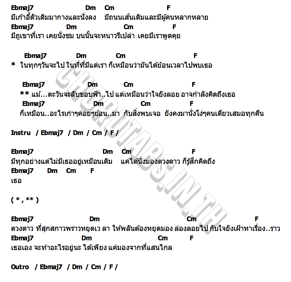 คอร์ด นั่งโง่ๆ Romancerr