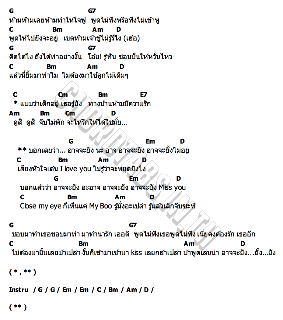 คอร์ด อาจจะยังนะ (Maybe.Not.Yet) Focus Yanin