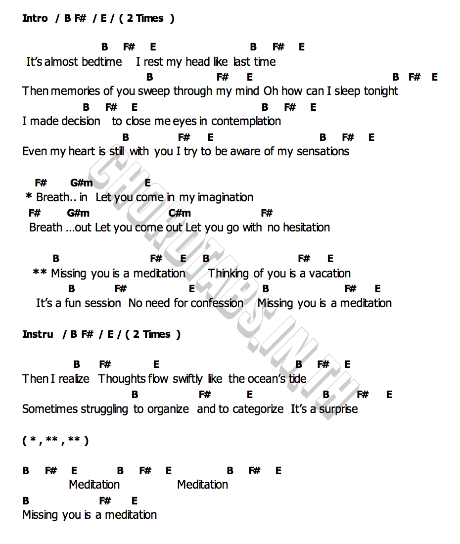 คอร์ด Meditation Plastic Plastic