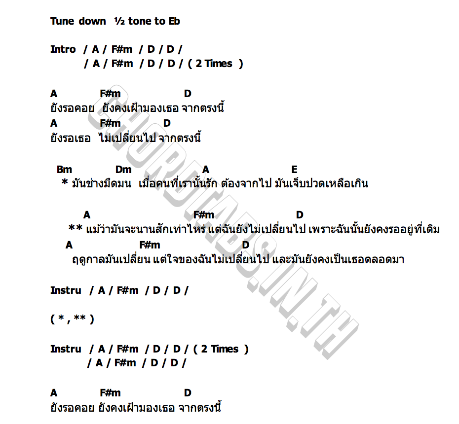 คอร์ด ยังรอคอย REDDOOR