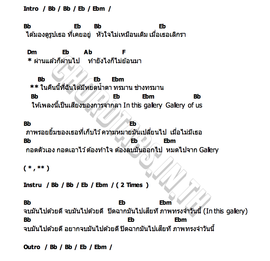 คอร์ด Gallery JING Suppanat