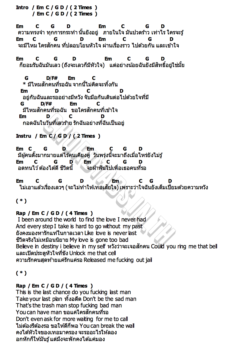 คอร์ด คนที่รอฉัน บอล ศิริโชค