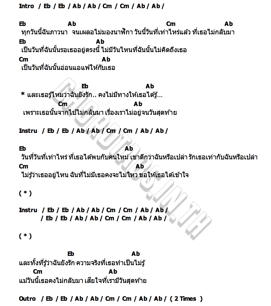 คอร์ด โลกของเราที่เธอทิ้งไว้ Lost Polaroids