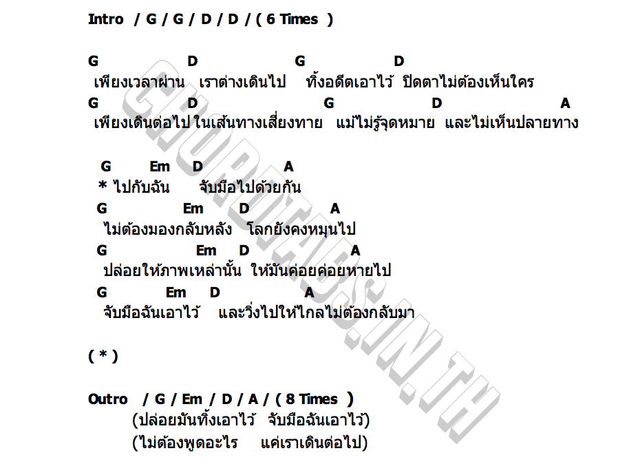 คอร์ด เพียงแค่เรา PYMT