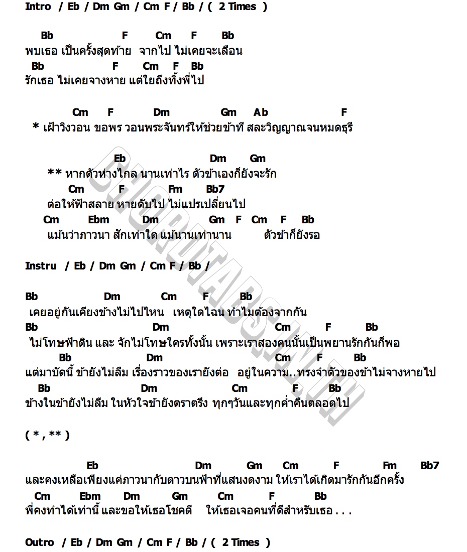 คอร์ด กี่ชาติก็รักเธอ Rzooji