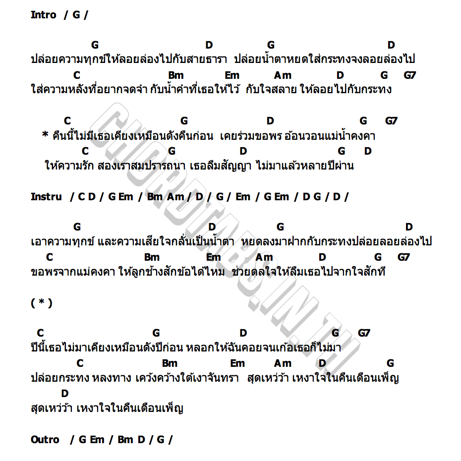 คอร์ด เอาความช้ำไปลอยกระทง บิ๊กสุรินทร์