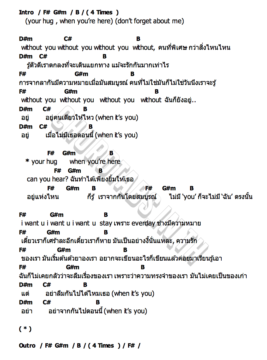 คอร์ด ถึงวันปล่อยมือ K6Y