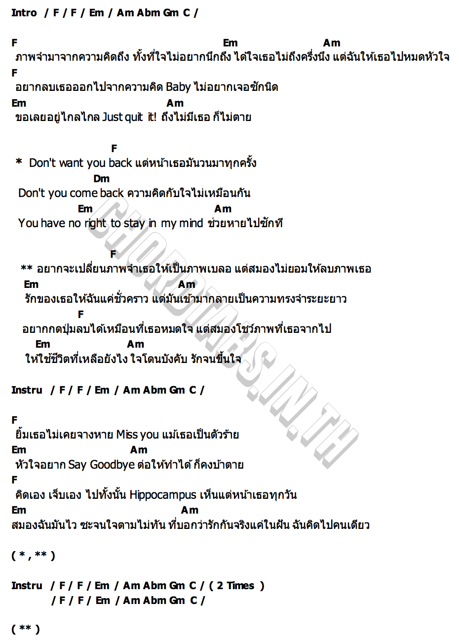 คอร์ด จำ(ขึ้น)ใจ V3RSE