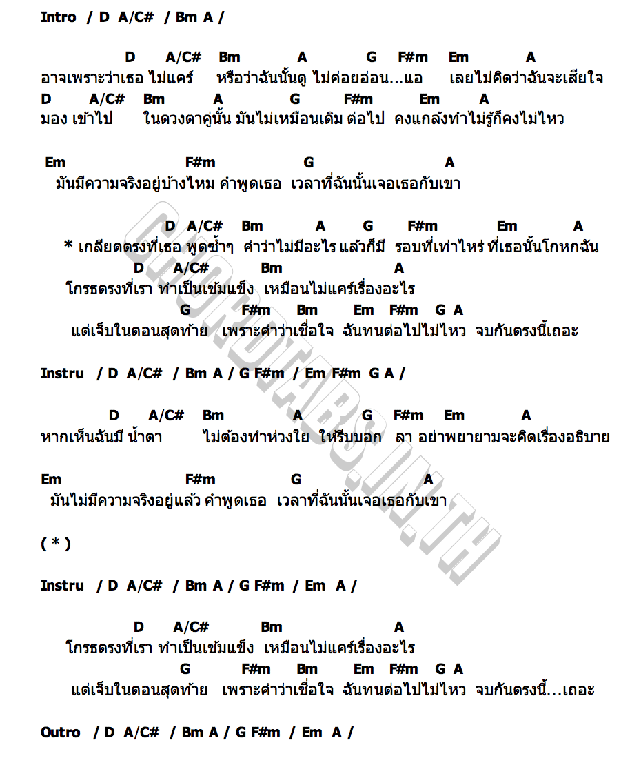 คอร์ด กี่ครั้ง Knomjean
