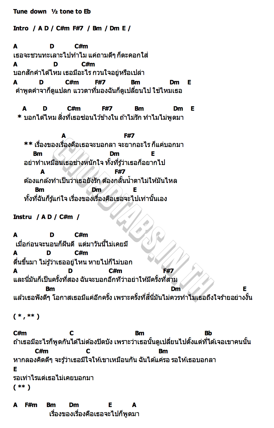 คอร์ด เรื่องของเรื่อง ossey