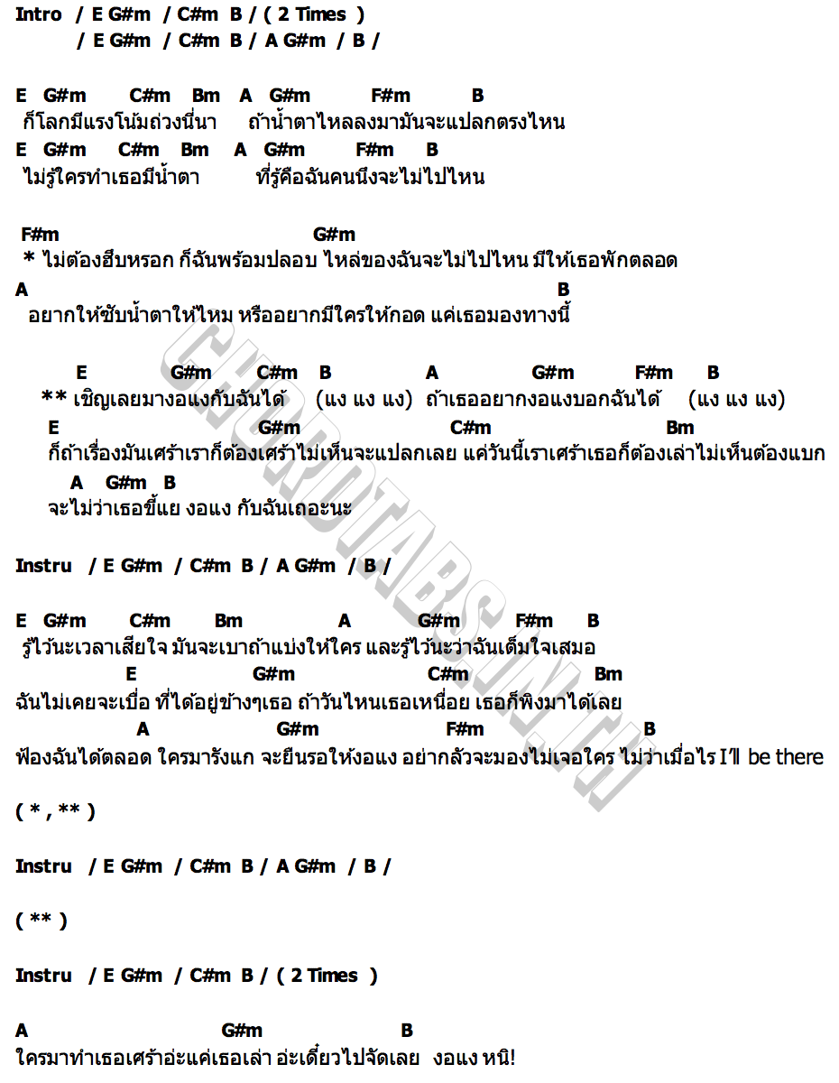 คอร์ด งอแง (CRY BABY) MEEPOOH