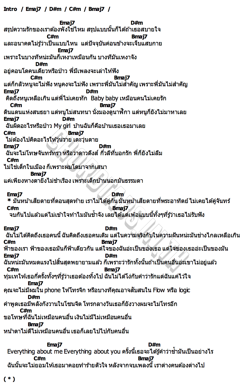 คอร์ด หลับตาฝันถึงชื่อเธอ PORZAX