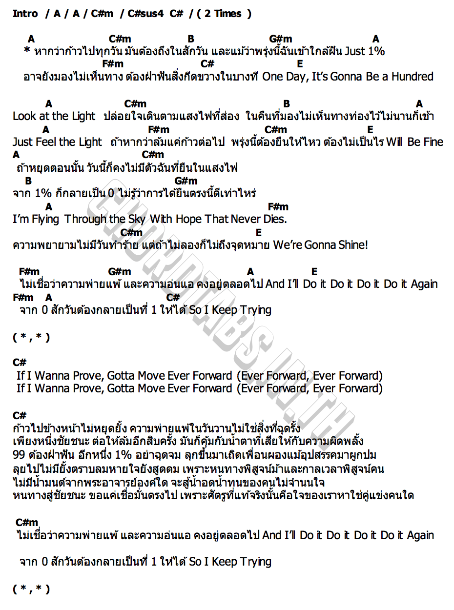 คอร์ด 1 [ONE PERCENT] THAI VERSION Violette Wautier x F.HERO