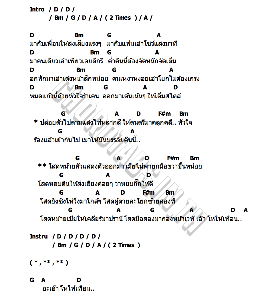 คอร์ด โหให้เทือน โอม ทัพห้า x นิว พงศกร Tig