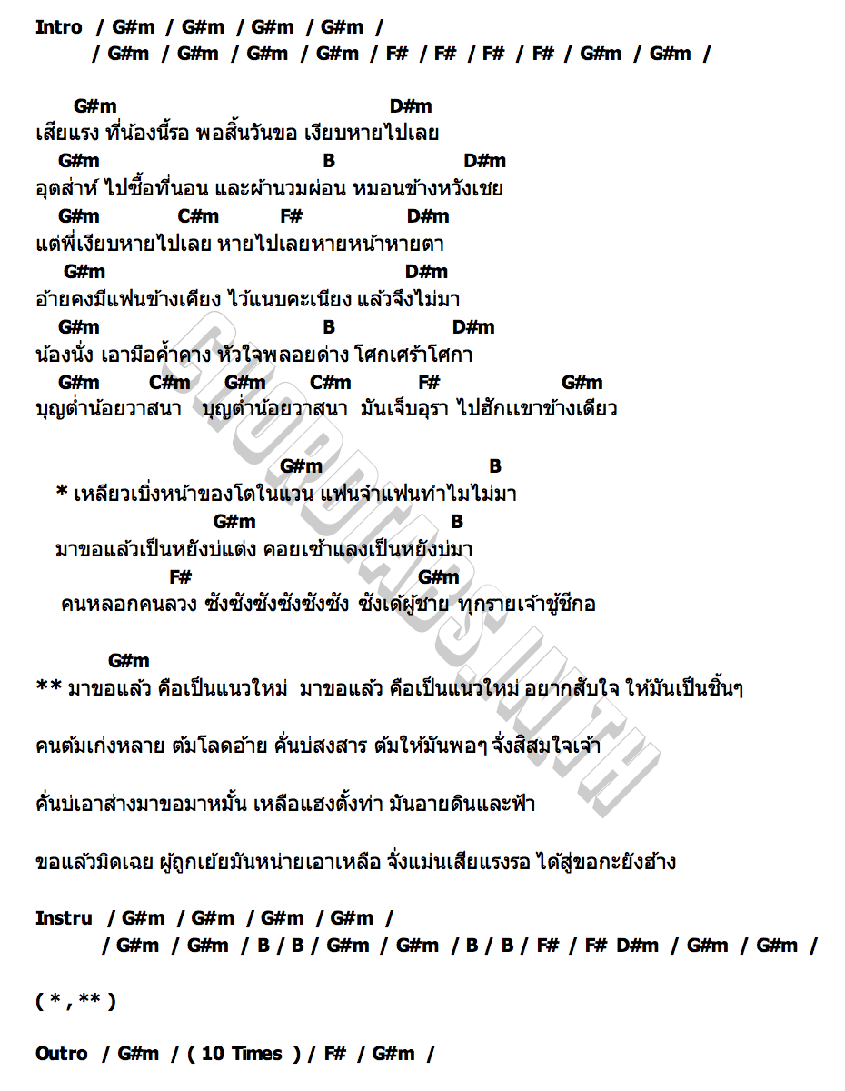 คอร์ด ขอแล้วบ่แต่ง ธิดาลาว ศรีวิไล