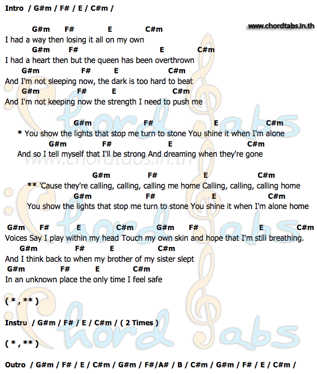 คอร์ด Lights Ellie Goulding