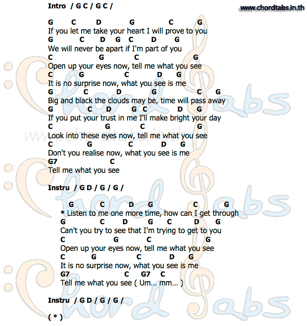 คอร์ด Tell Me What You See The Beatles