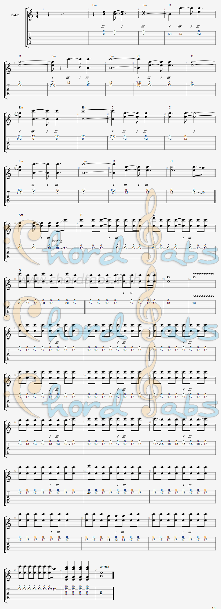 แทป Otherside Red Hot Chili Peppers