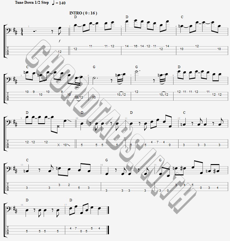 แทป Sweet Child O Mine Guns N Roses
