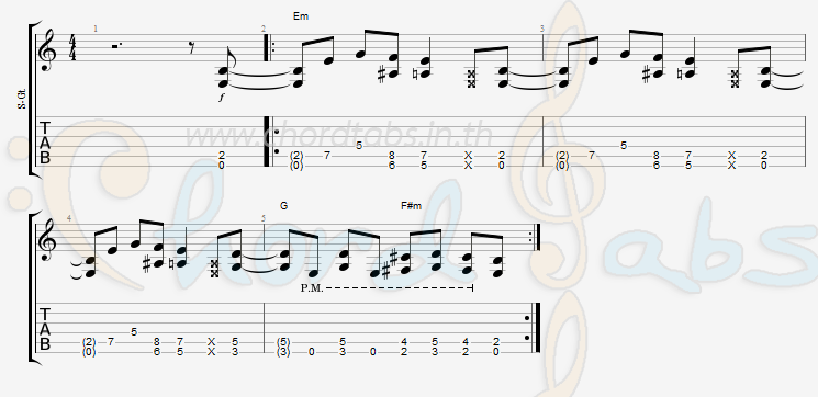 แทป Enter Sandman METALLICA