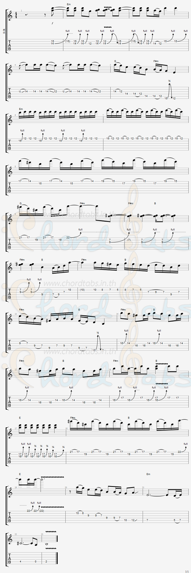 แทป Enter Sandman METALLICA