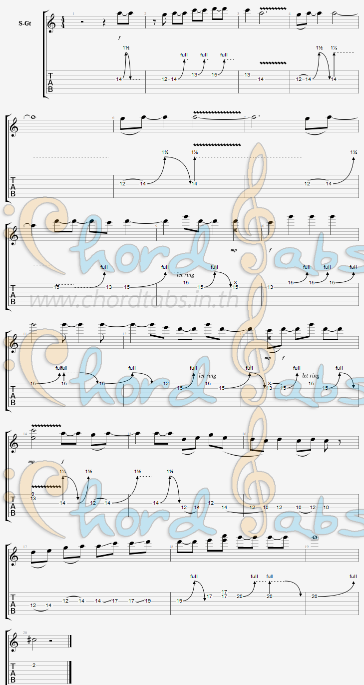 แทป While My Guitar Gently Weeps The Beatles