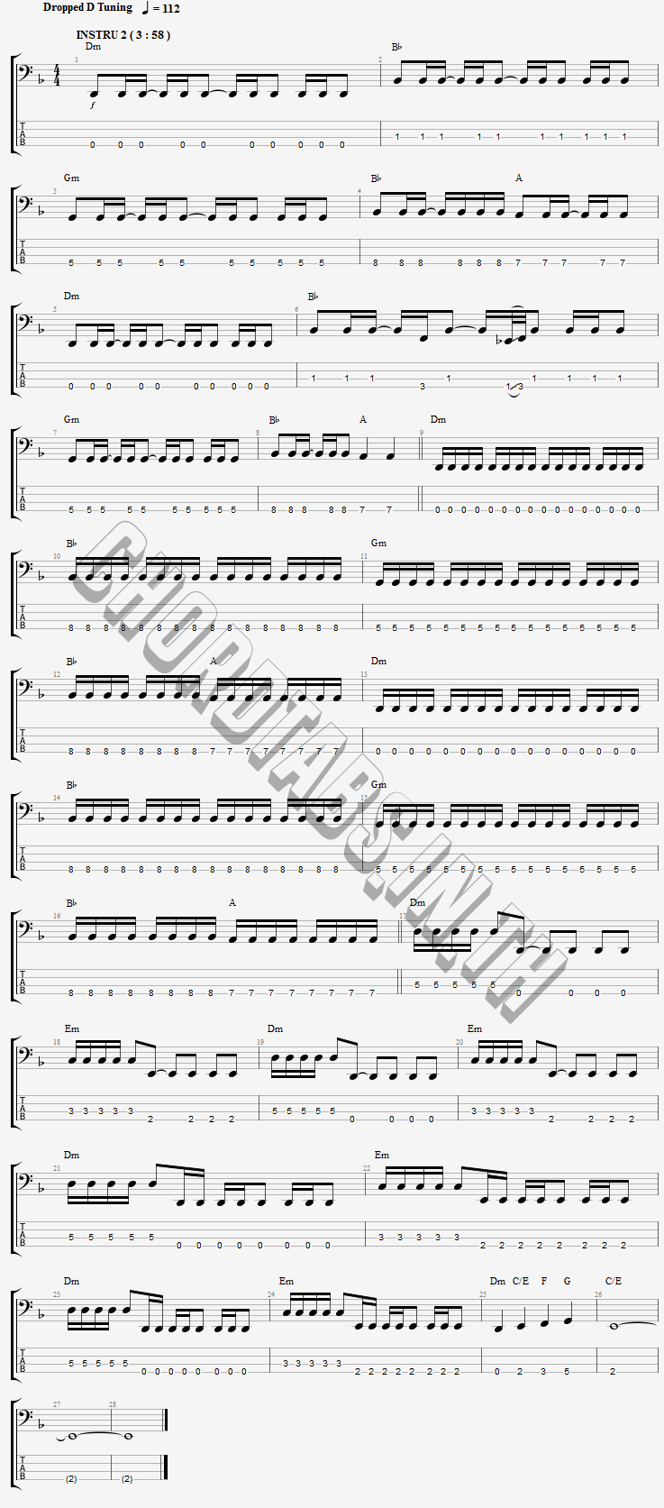 แทป Afterlife Avenged Sevenfold