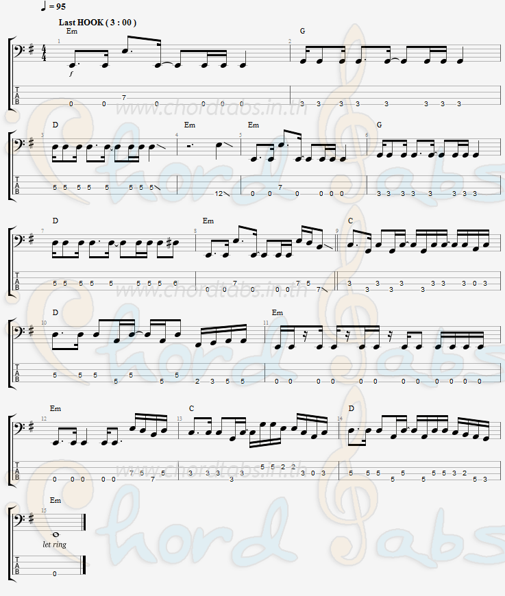 แทป Bring Me To Life Evanescence